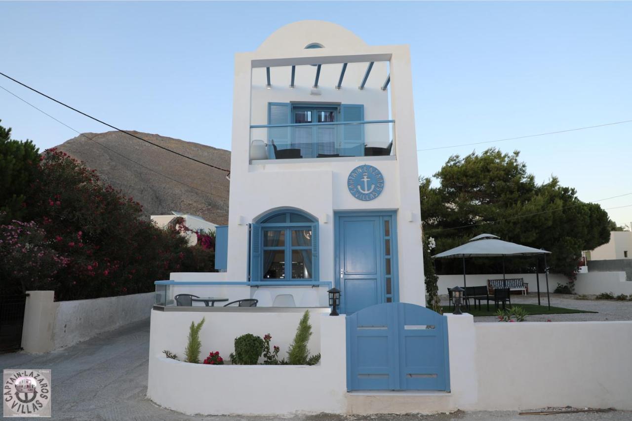 Located By The Sea One Beachfront Private Captain Lazaros Pool Villa With Loft In 750Sqm Spacious Private Plot-Jacuzzi-Sunrelax-Furnished Terace-Gazebo-Private Parking,Sleep 3 Adults And 2 Children, Just Steps From The Black Beach-Seaview ペリッサ エクステリア 写真