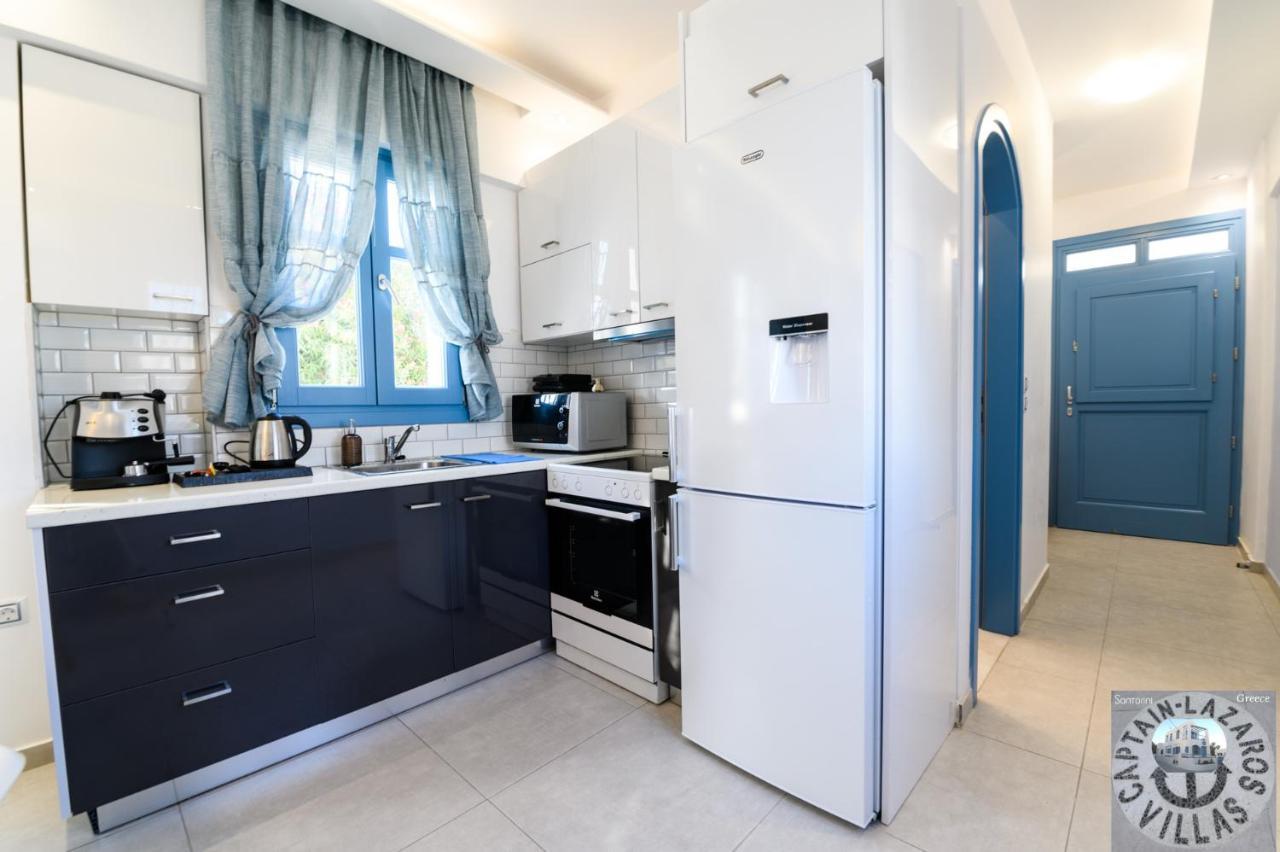 Located By The Sea One Beachfront Private Captain Lazaros Pool Villa With Loft In 750Sqm Spacious Private Plot-Jacuzzi-Sunrelax-Furnished Terace-Gazebo-Private Parking,Sleep 3 Adults And 2 Children, Just Steps From The Black Beach-Seaview ペリッサ エクステリア 写真
