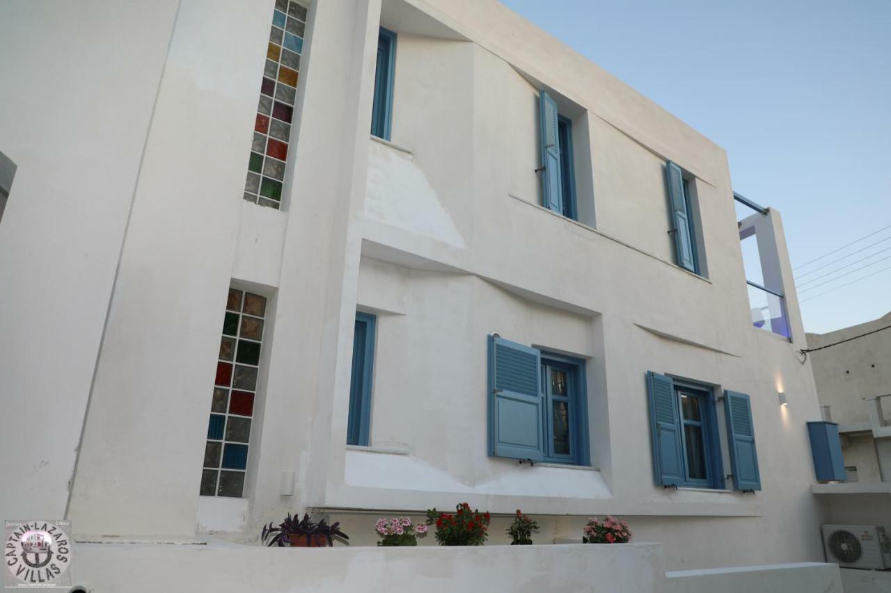 Located By The Sea One Beachfront Private Captain Lazaros Pool Villa With Loft In 750Sqm Spacious Private Plot-Jacuzzi-Sunrelax-Furnished Terace-Gazebo-Private Parking,Sleep 3 Adults And 2 Children, Just Steps From The Black Beach-Seaview ペリッサ エクステリア 写真