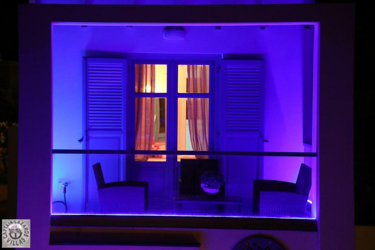 Located By The Sea One Beachfront Private Captain Lazaros Pool Villa With Loft In 750Sqm Spacious Private Plot-Jacuzzi-Sunrelax-Furnished Terace-Gazebo-Private Parking,Sleep 3 Adults And 2 Children, Just Steps From The Black Beach-Seaview ペリッサ エクステリア 写真